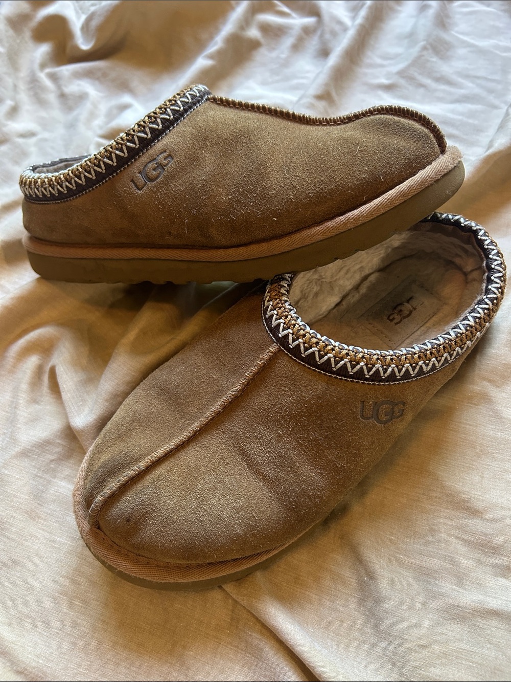 UGG Tasman Men’s Chestnut Brown Suede Slip-On Clog